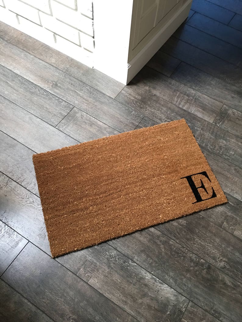 Custom Monogram Doormat / Initial Doormat / Last Name Doormat Etsy