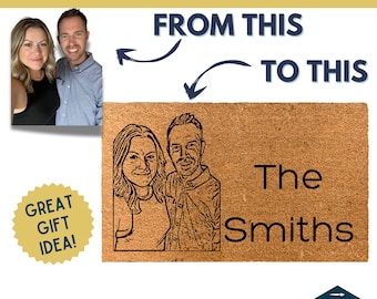 Custom Photo Doormat, Personalized Welcome Mat, Create Your Own Door Mat, Custom Coir Door Mat,