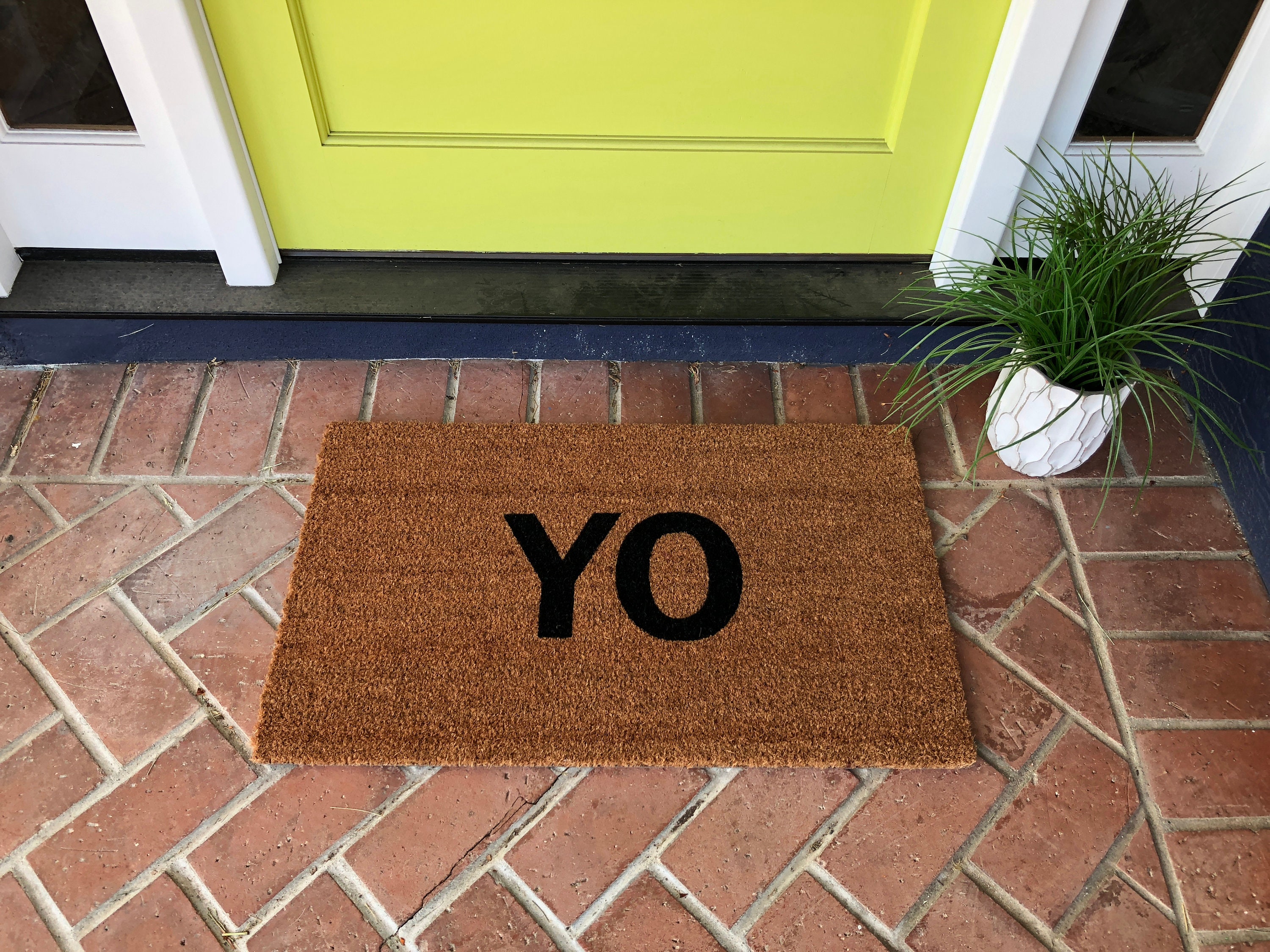 YO Doormat / Custom Mat / Housewarming Gift / Doormat Etsy