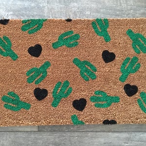 Cactus Plant Doormat / Cactus Decor / Succulent Gift / Custom Doormat / Front Door Mat / Summer Doormat / Modern Doormat / Snake Plant image 4