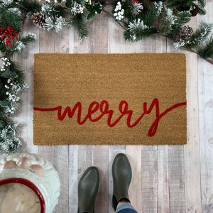 Christmas Doormat, Winter Doormat, Front Door Mat, Holiday Door Mat, Christmas Decorations, Doormat Christian, Custom Doormat, Holiday Rugs