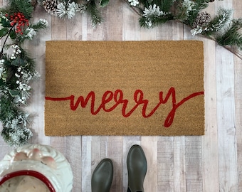 Christmas Doormat, Winter Doormat, Front Door Mat, Holiday Door Mat, Christmas Decorations, Doormat Christian, Custom Doormat, Holiday Rugs
