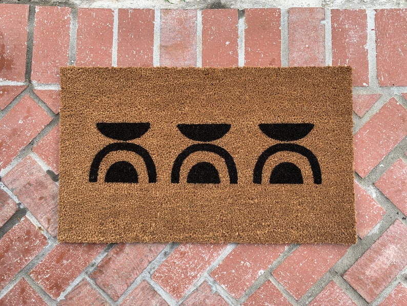 Modern Pattern Doormat / Custom Door Mat / Housewarming Etsy