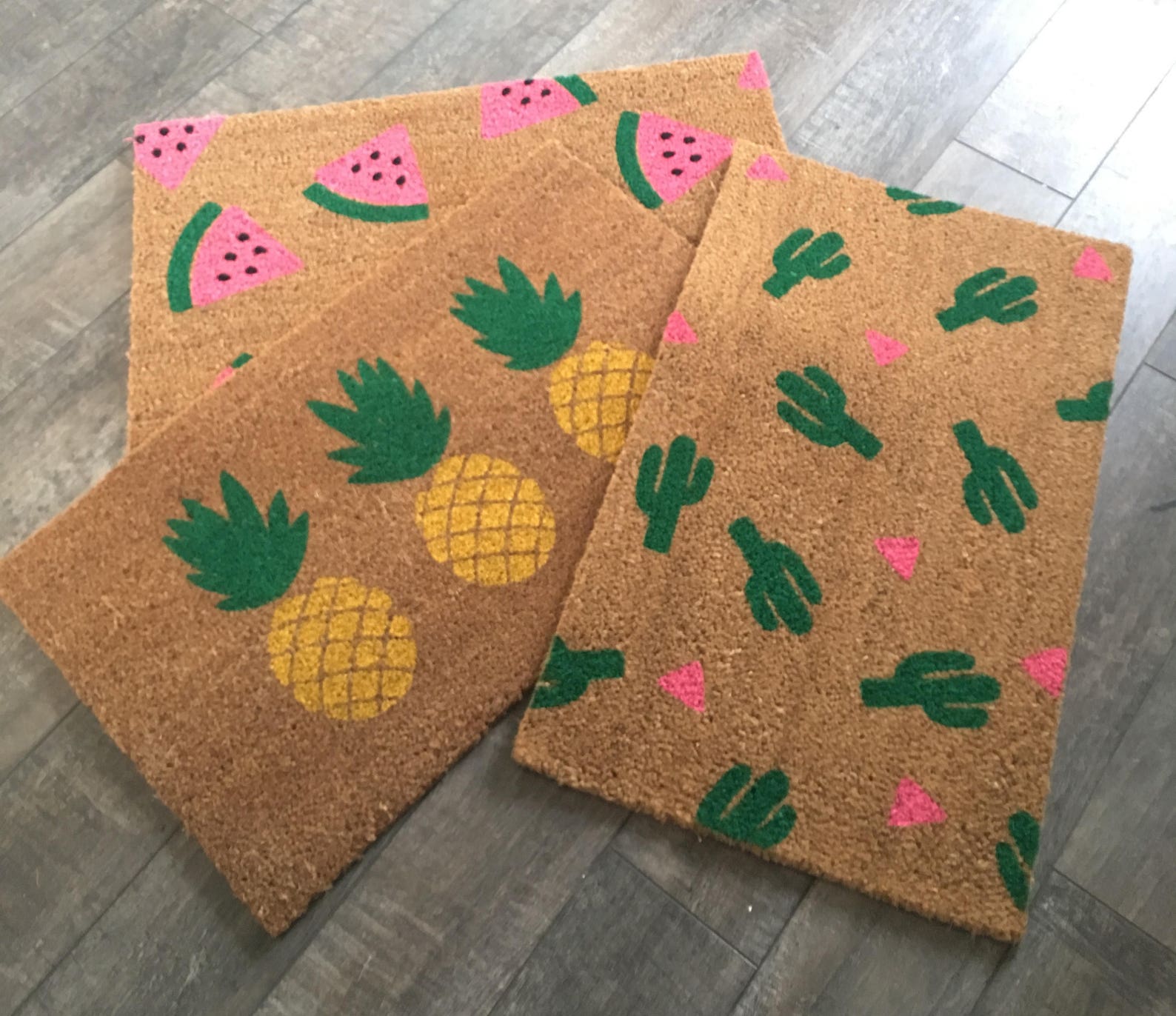Pineapple Doormat / Summer Doormat / Personalized Door Mat / Etsy