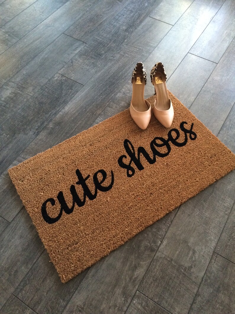 Cute Shoes Funny Doormat Shoes Front Porch Decor Funny Etsy