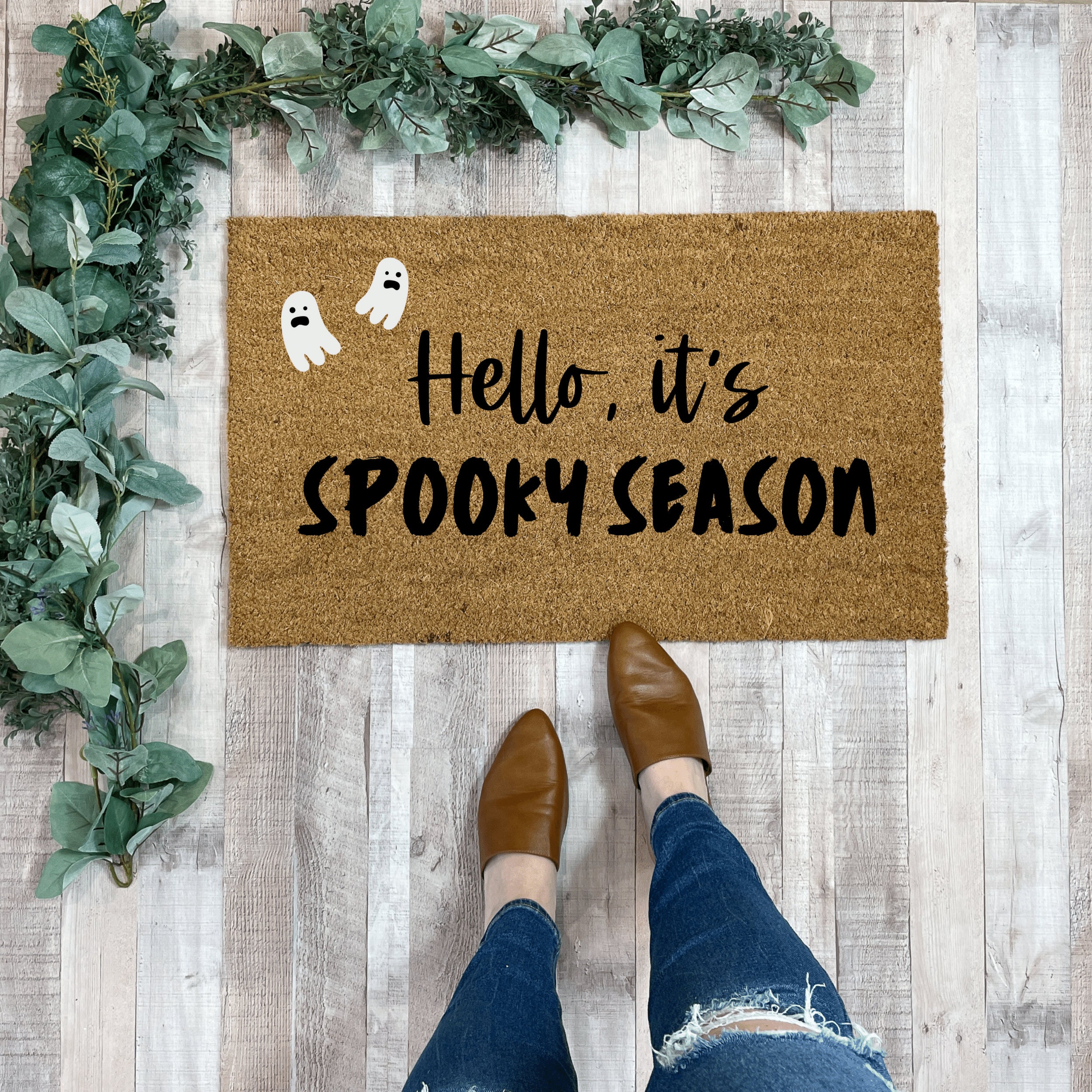 Discover Halloween Front Doormat, Spooky Season Doormat