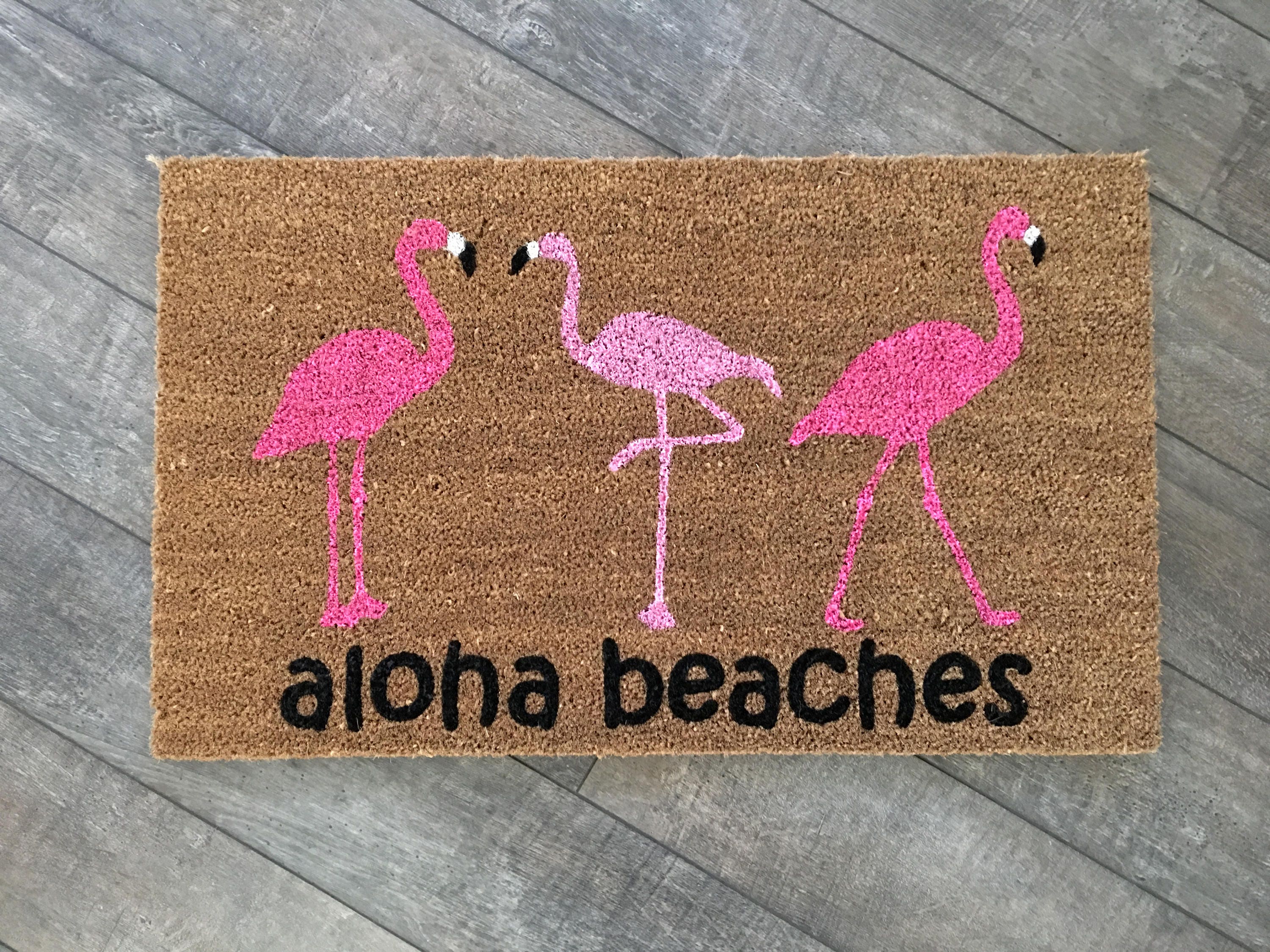 Infinity Custom Mats™ All-Weather Personalized Door Mat - STYLE: Flora 