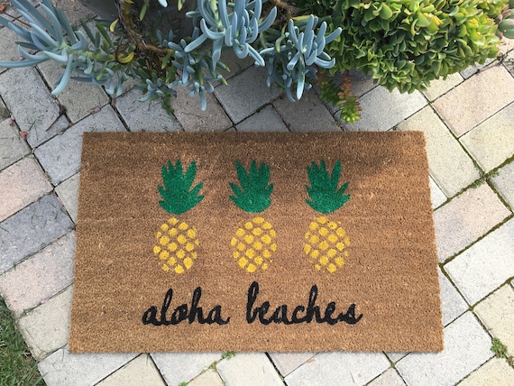 Pineapple Doormat Funny Doormat Custom Doormat Outdoor Etsy