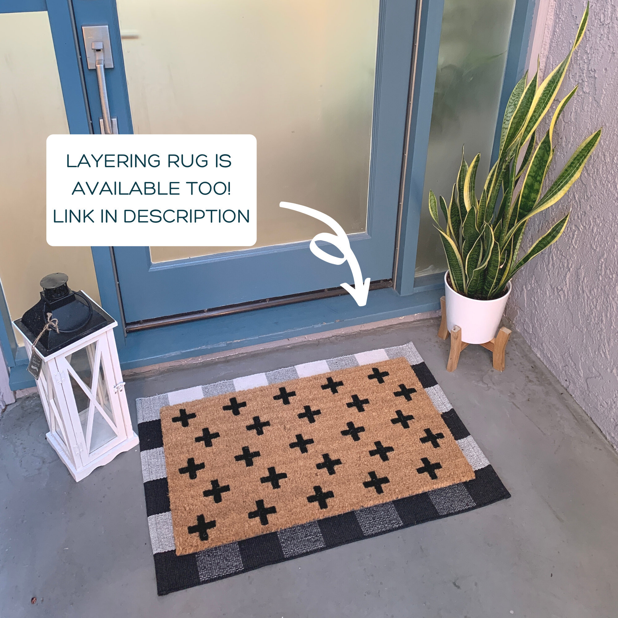 Swiss Cross Modern Doormat / Custom Doormat / Housewarming Etsy