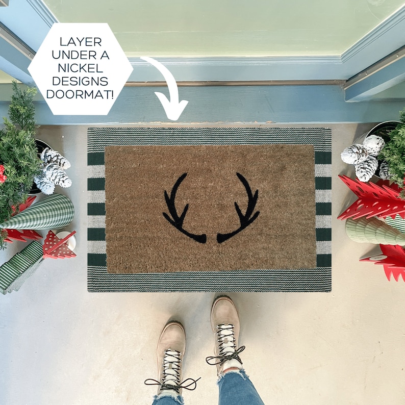 Doormat Layering Rug Entryway Rug Striped Rug for Bedroom Etsy