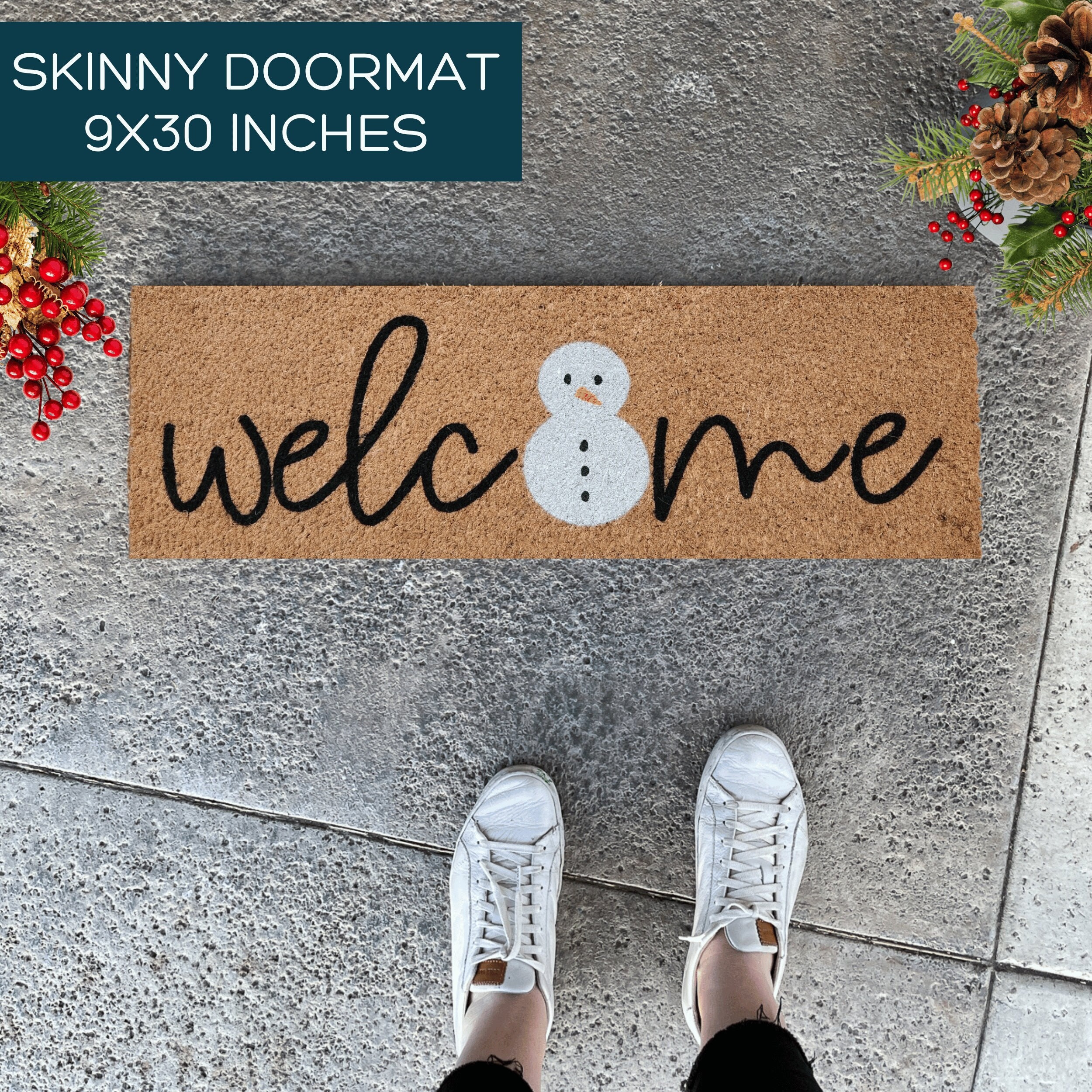 Hello Skinny Doormat, Hello Door Mat, Hello Welcome Mat, Hello Doormat, Slim  Doormat, Slim Mat, Hello Mat, Thin Doormat, Skinny Doormat 