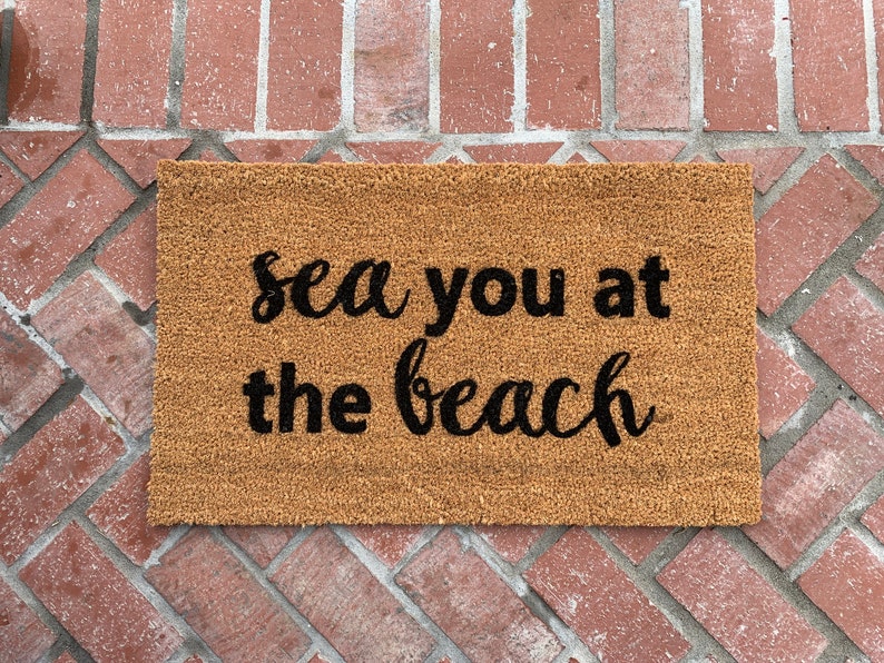 Beach House Doormat / Funny Door Mat / Custom Door Mat / Etsy