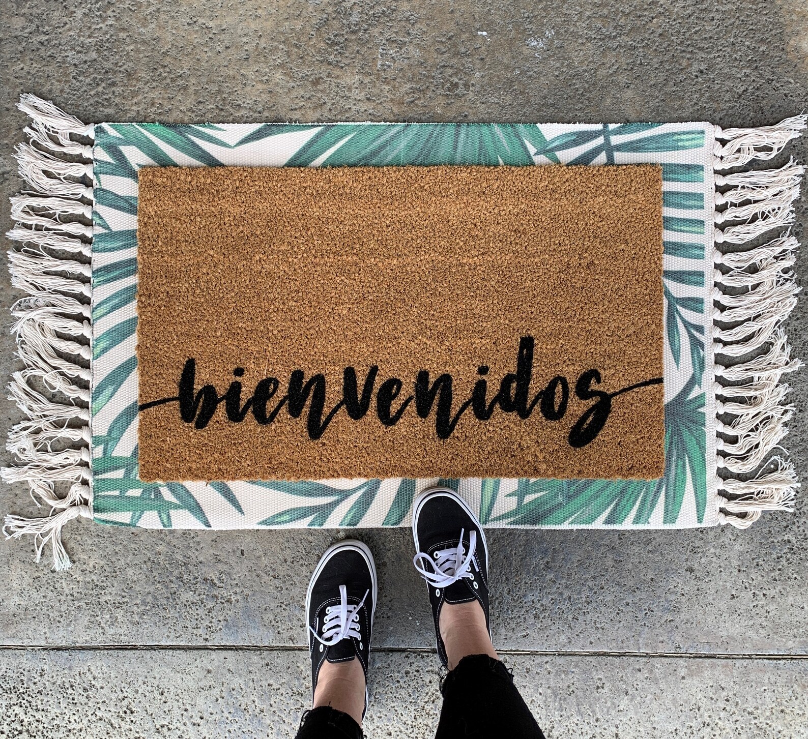 Bienvenidos Doormat Spanish Doormat Funny Doormat Front Etsy