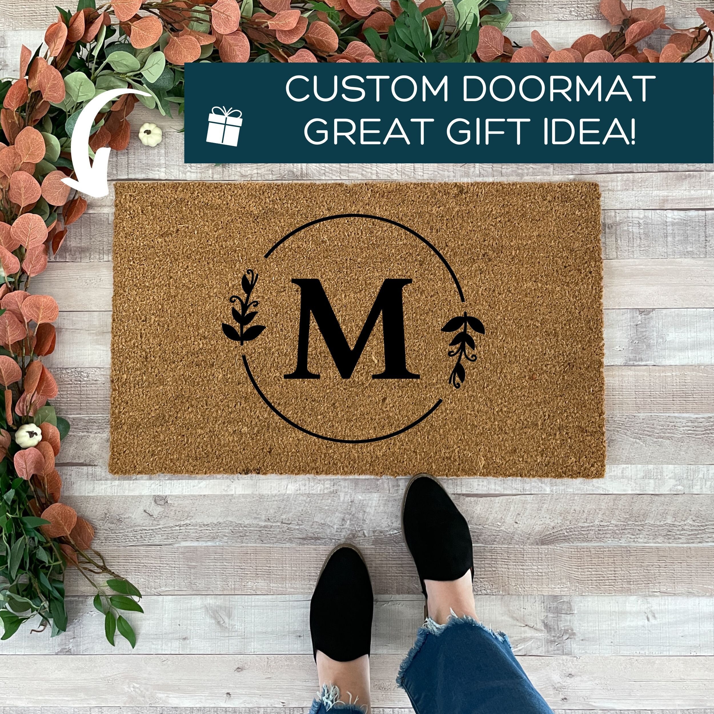 Custom Doormat Large, Personalized Doormat Initial, Mother's Day Gift ...