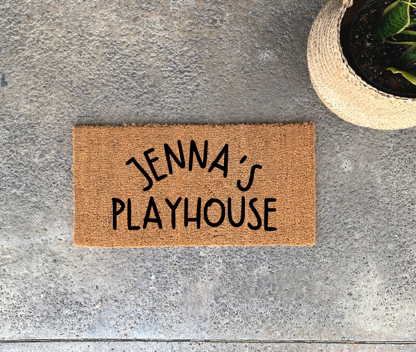 Playhouse Doormat Mini Doormat Playhouse Decor Name Door Etsy