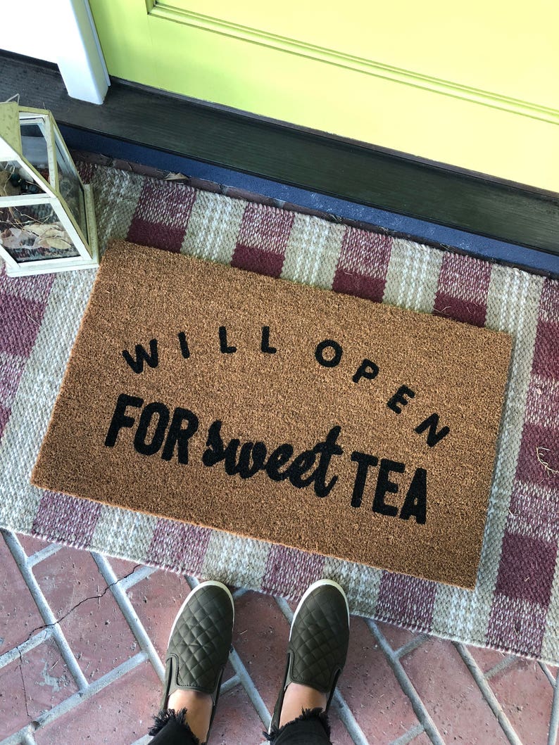 Sweet Tea Doormat Funny Doormat Newlywed Doormat Etsy