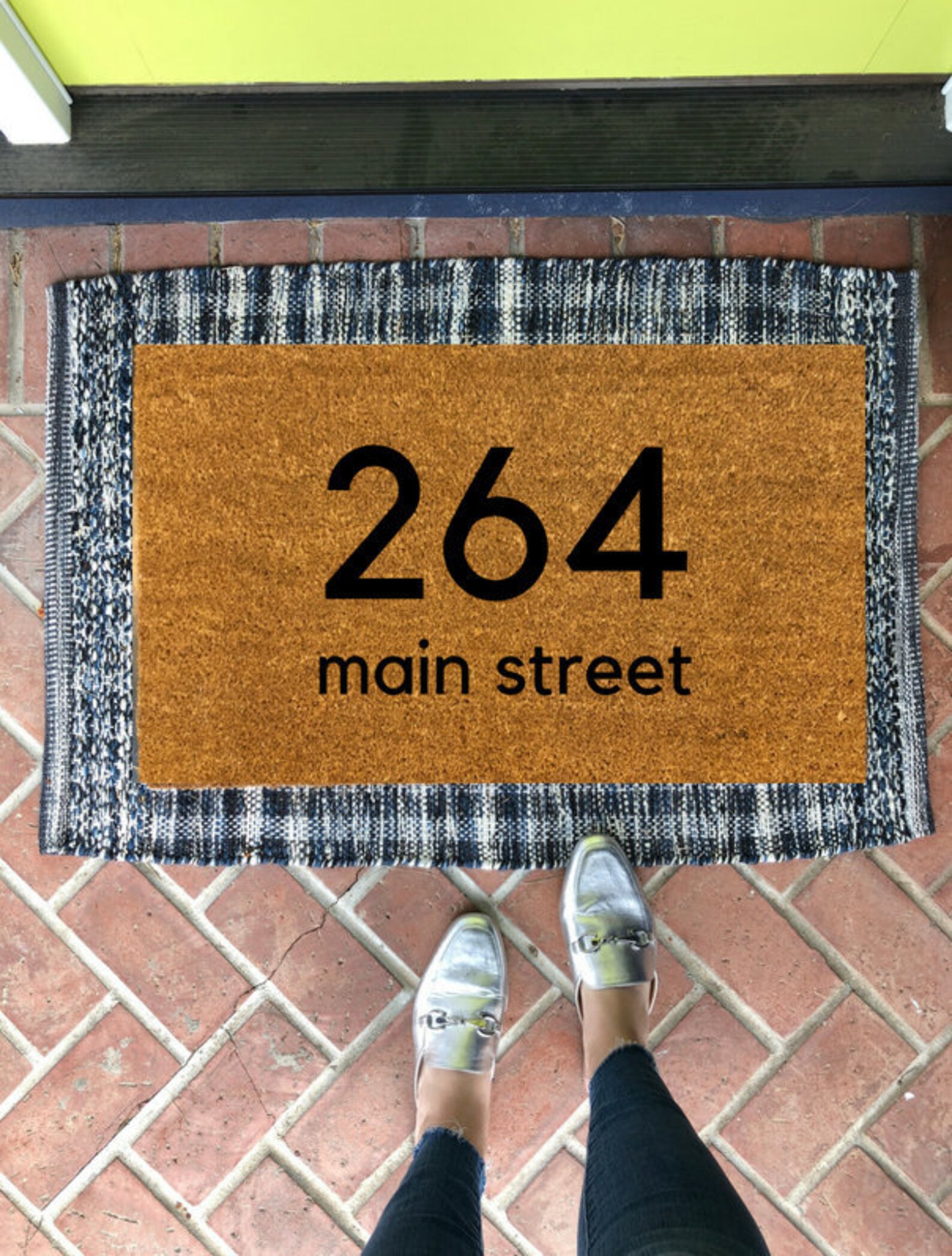 Custom Address Doormat / Monogram Doormat / Personalized Etsy