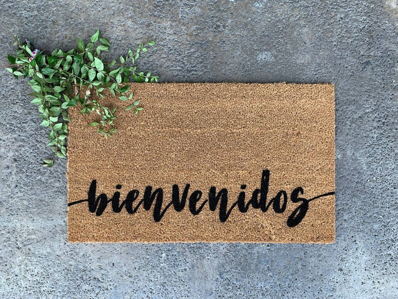 Bienvenidos Doormat Spanish Doormat Funny Doormat Front Etsy