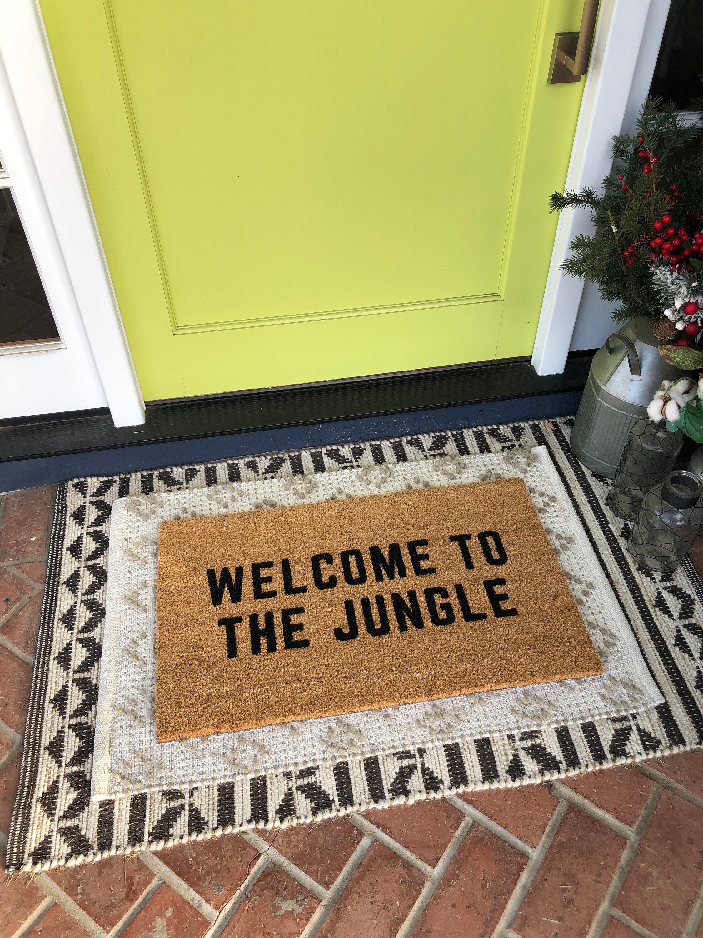 Funny Doormat Kids to the Jungle Doormat Dog Etsy