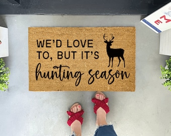 Hunting Gifts, Christmas Gift for Hunter, Hunting Doormat outdoor, Sports Door Mat, Front Door Mat, Hunting gift ideas, Hunting Season Mat