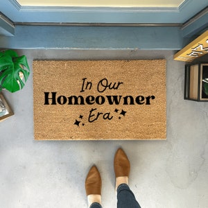 New Home Doormat, Housewarming Gift First Home, Funny Doormat Outdoor, Retro Doormat, Closing Gift for New Home, Entryway Rug for porch