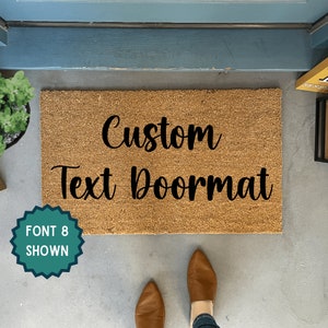 Custom Doormat, Personalized Doormat, Monogram Welcome Mat, Realtor Closing Gift, Funny Doormat, Funny Door Mat, Customized Gift for friend
