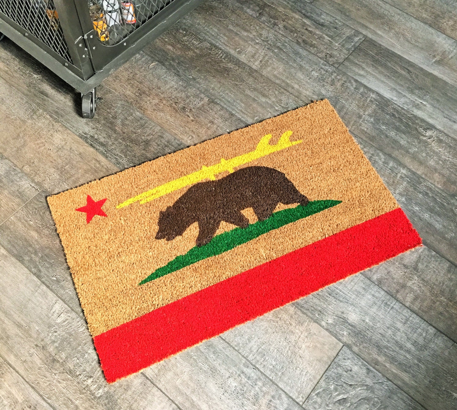 Surfing Doormat / California Bear Door Mat / Mat / Etsy