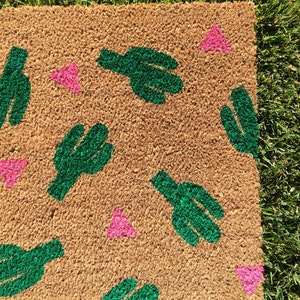 Cactus Plant Doormat / Cactus Decor / Succulent Gift / Custom Doormat / Front Door Mat / Summer Doormat / Modern Doormat / Snake Plant image 8