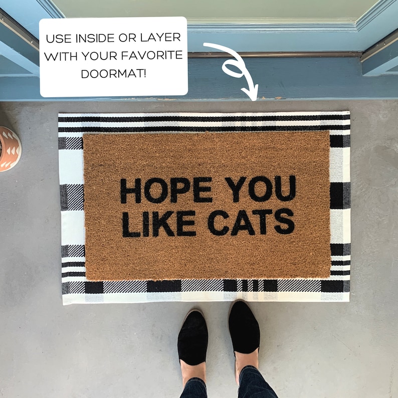 Buffalo Check Rug Doormat Layering Rug Buffalo Plaid Accent Etsy