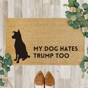 Anti-Trump Doormat, Funny Door mat, Subtle FDT sign, Funny Dog Doormat Large, Political welcome mat, Liberal Doormat Outdoor, Democrat Decor
