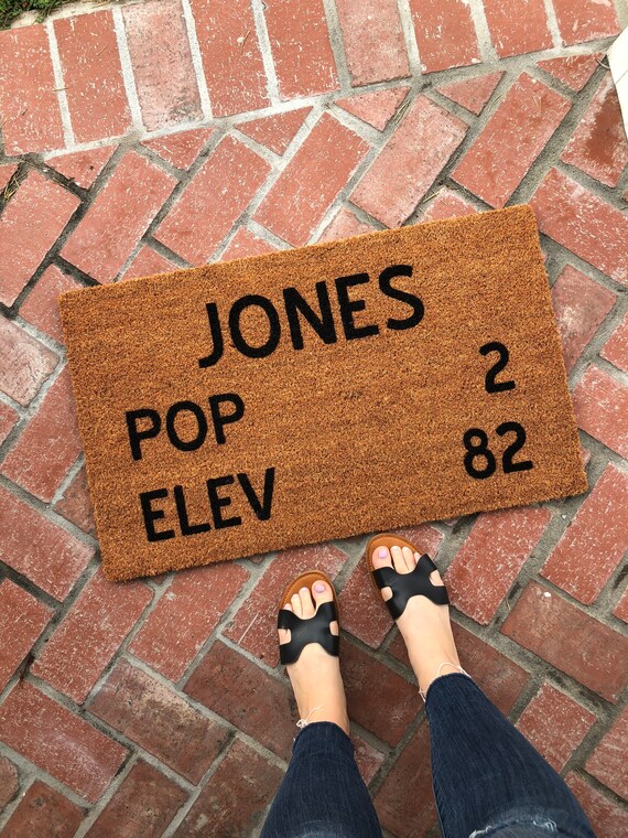 Custom Address Doormat Personalized Doormat Last Name Etsy