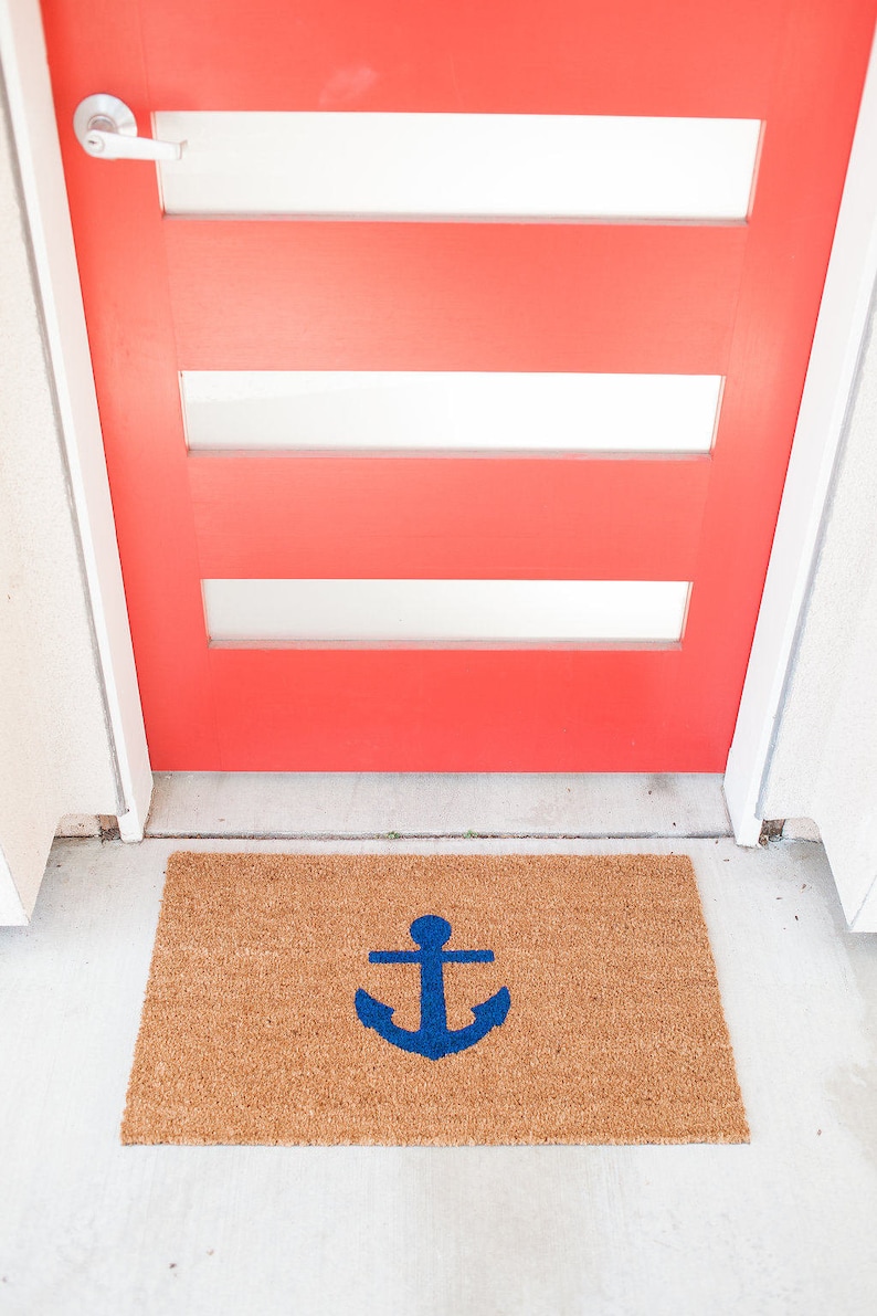 Personalized Beach Decor for Front Porch / Door Mat / Nautical Etsy