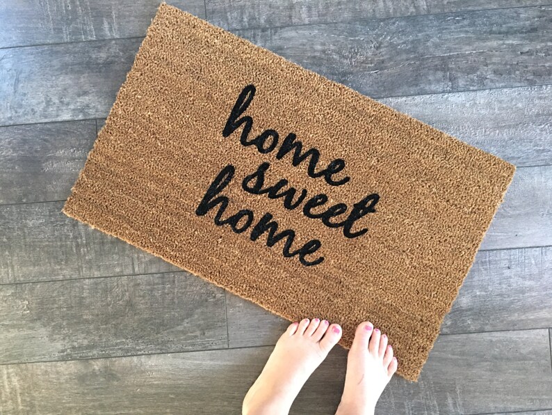 Home Sweet Home Doormat / Outdoor Mat / Custom Door Etsy
