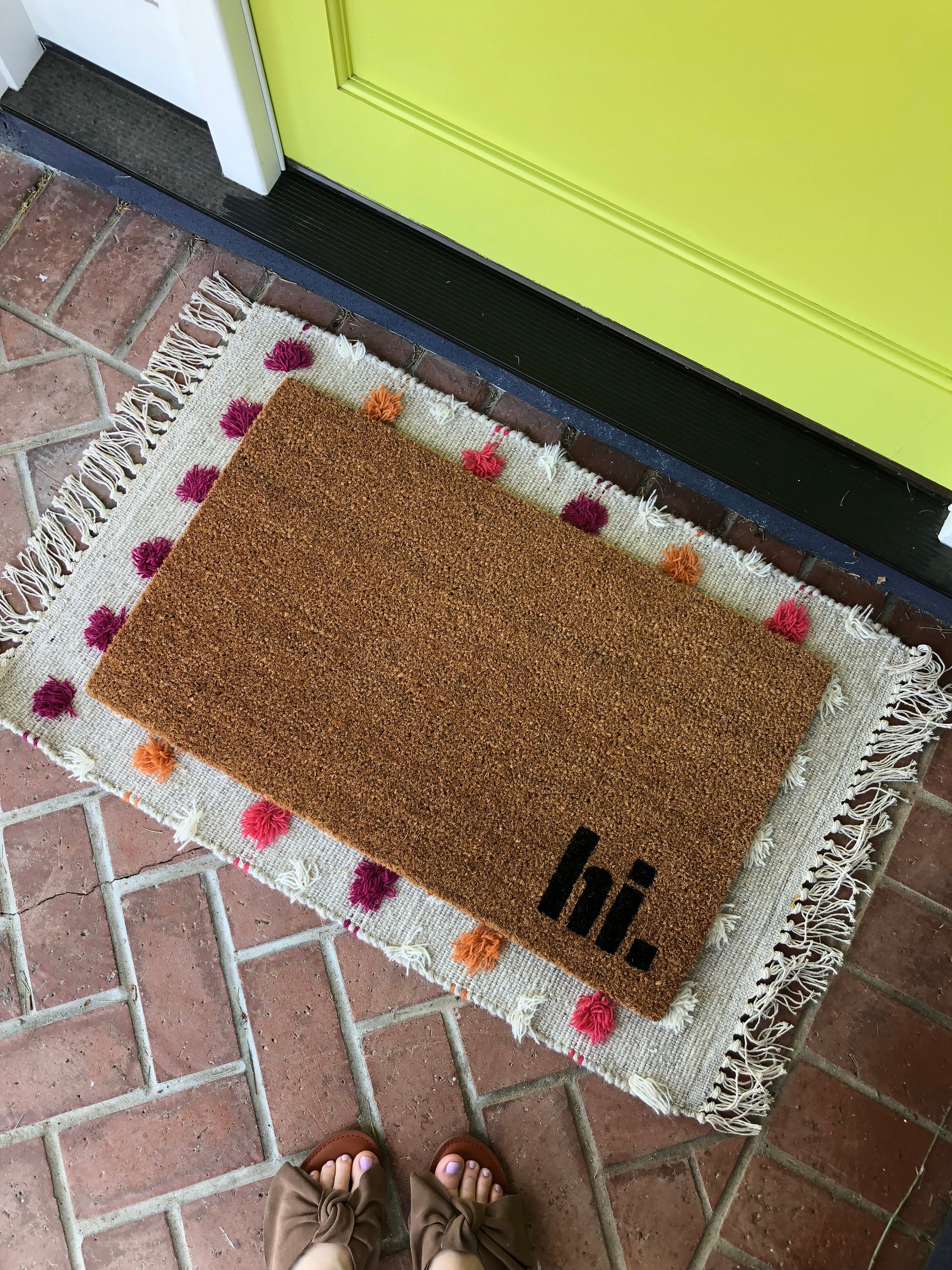 Hi Doormat / Custom Mat / Doormat / Housewarming Etsy