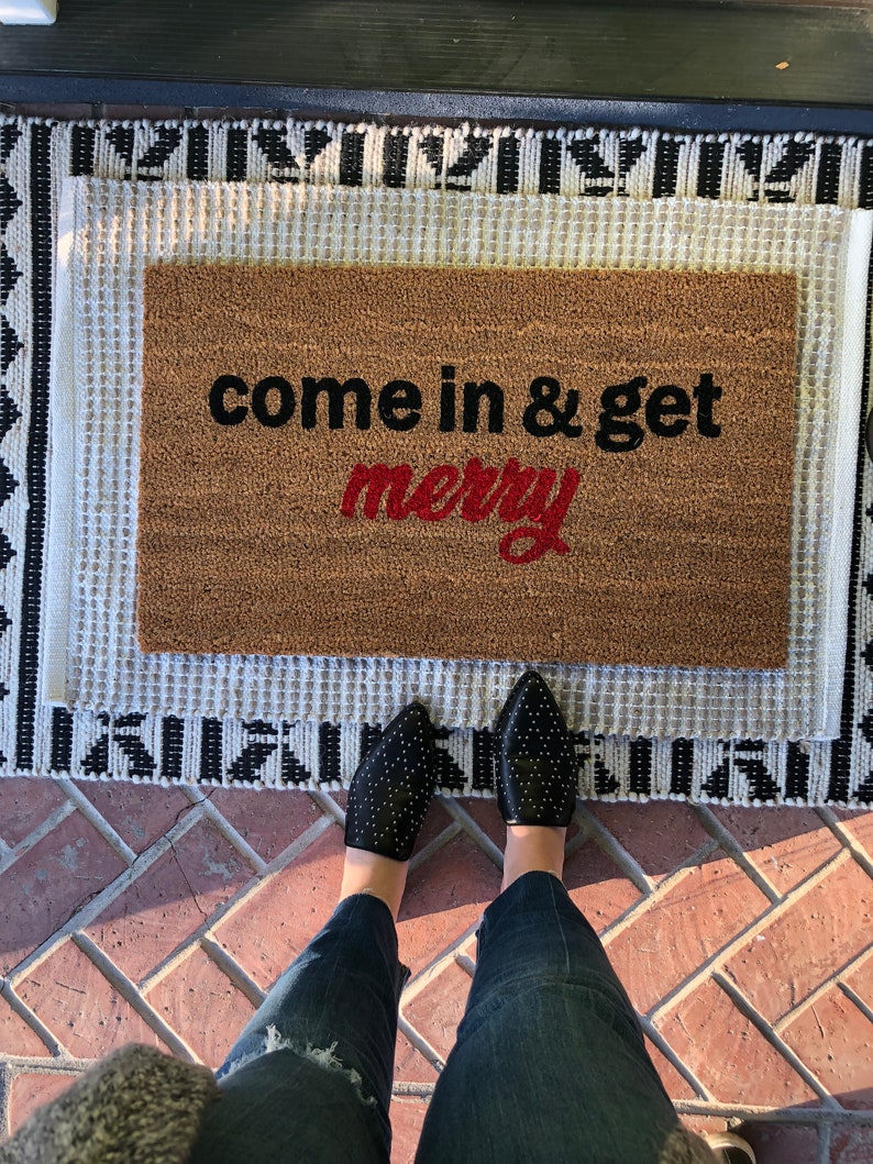 Funny Holiday Doormat / Christmas Doormat / Mat / Etsy