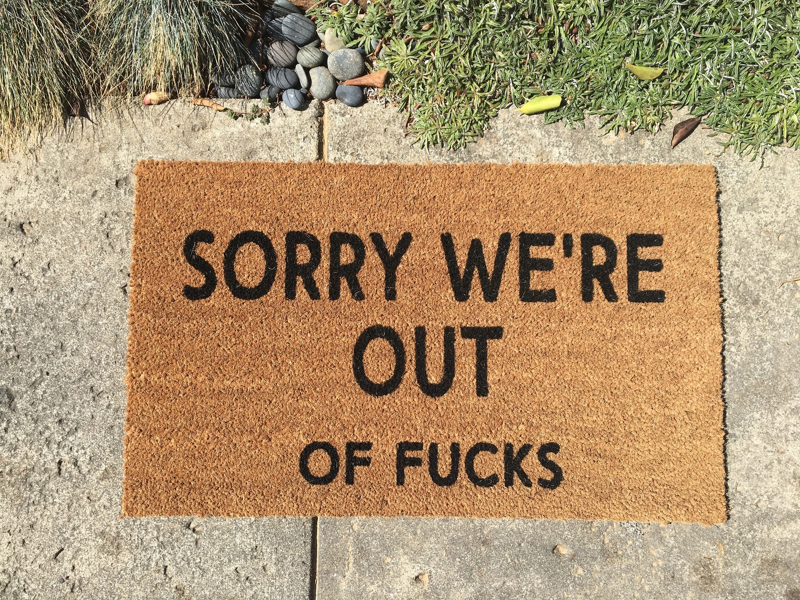 Rude Doormat / Doormat / Cuss Word Doormat / No Fucks Doormat Etsy