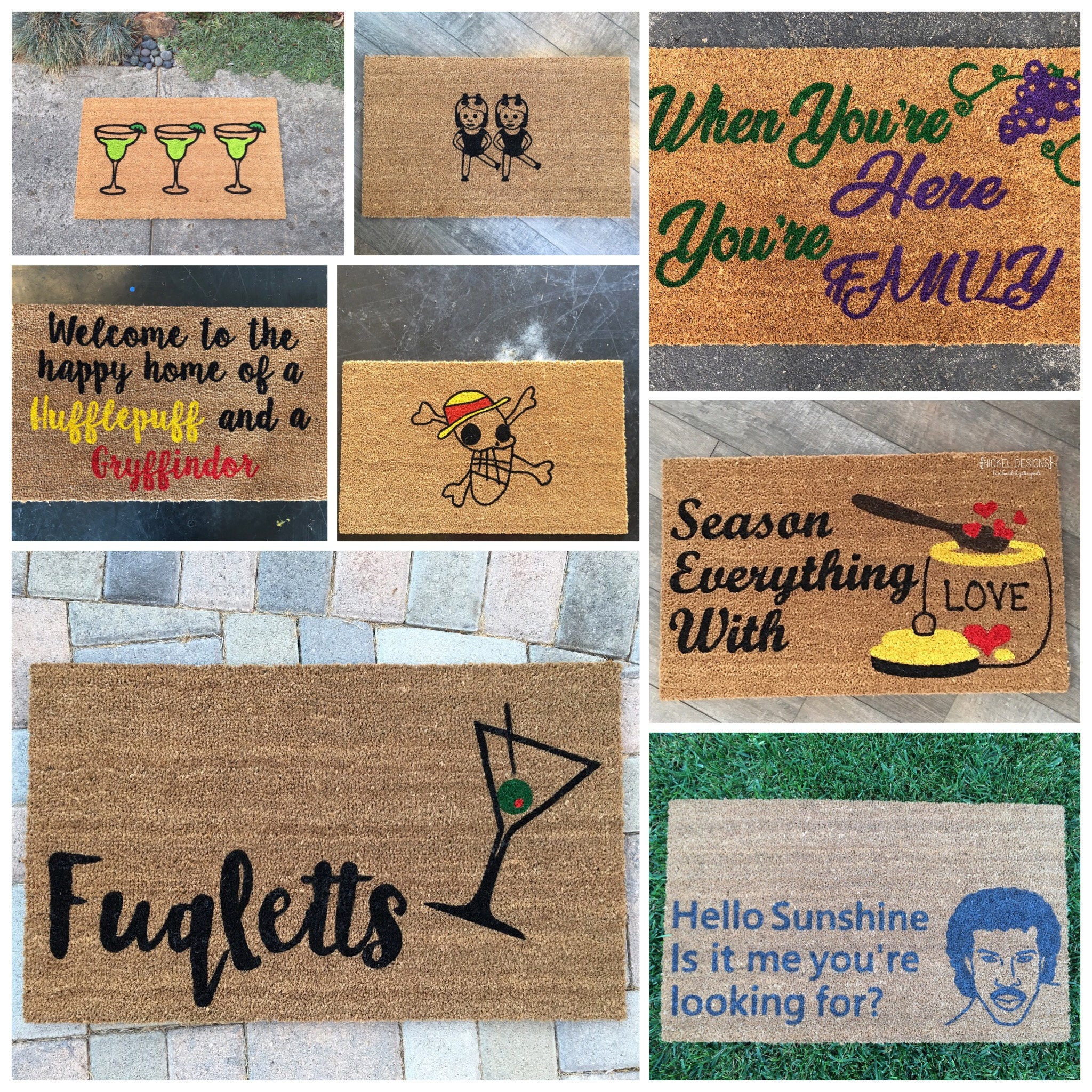 Custom Doormat / Personalized Door mat / Monogram Mat Etsy