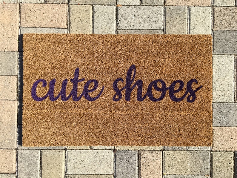 Cute Shoes Funny Doormat Shoes Front Porch Decor Funny Etsy