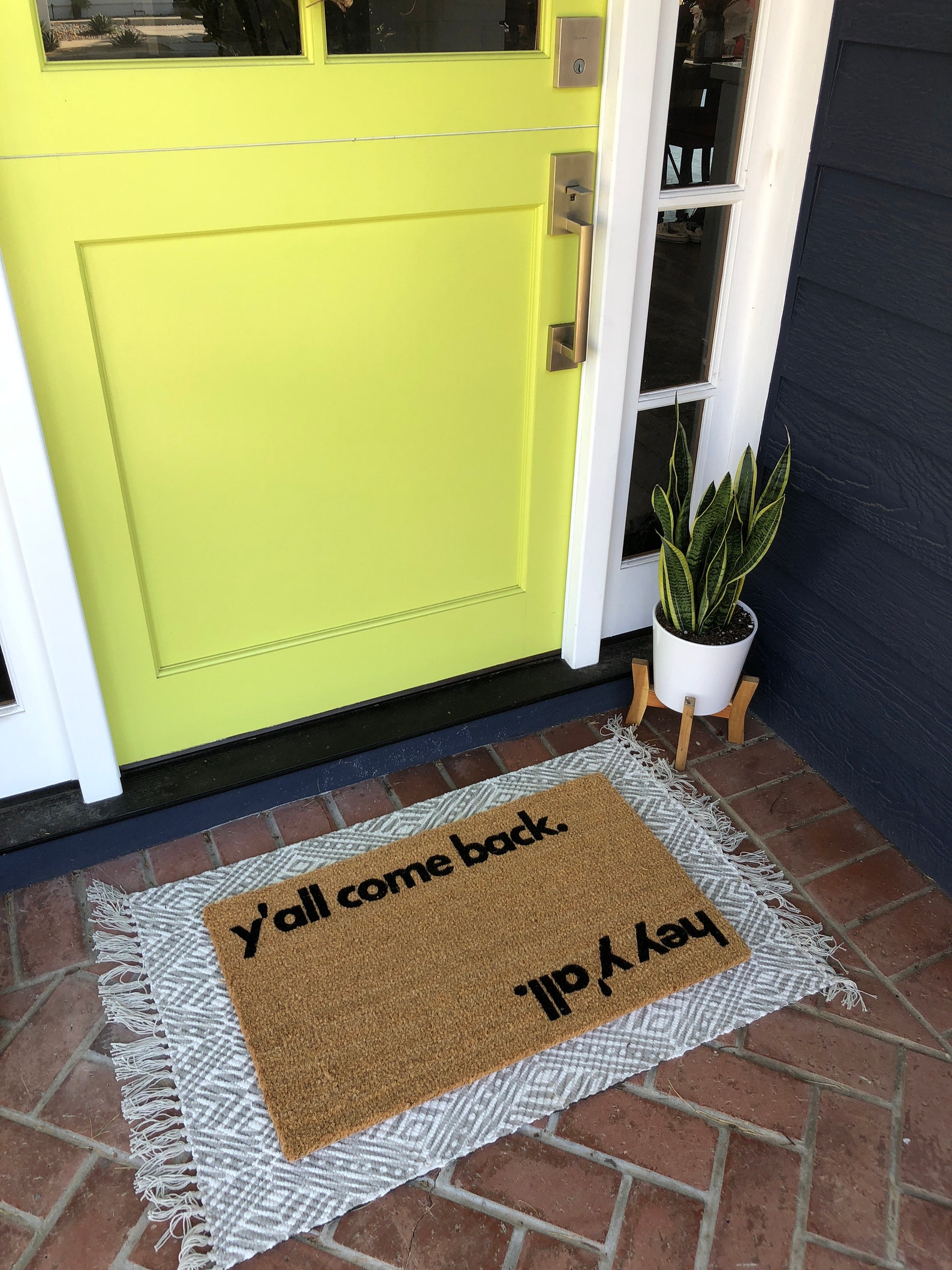 Hey Y'all Reversible Doormat / Funny Mat / Etsy