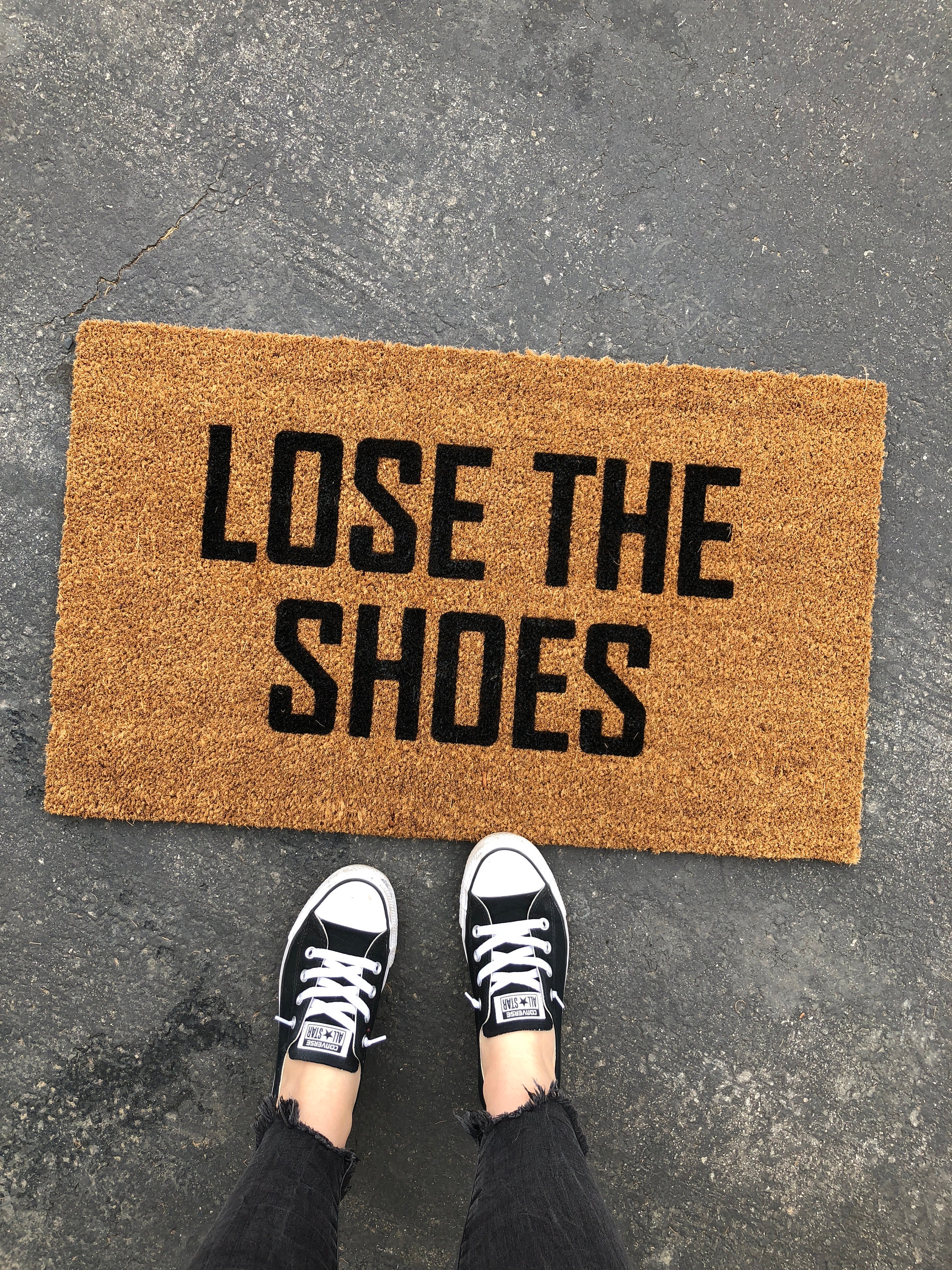 Lose the Shoes Doormat Shoes off Doormat Funny Doormat Etsy
