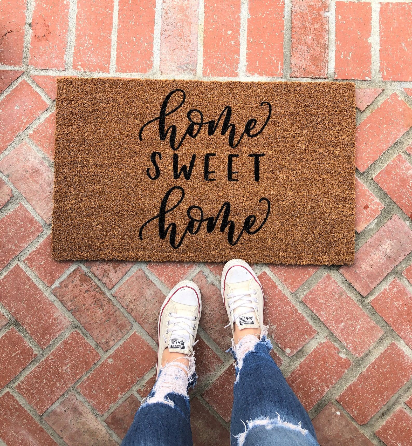 Home Sweet Home Doormat Farmhouse Doormat New Home Gift Etsy