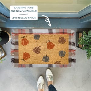 Pumpkin Doormat, Thanksgiving Door mat, Fall Door Decor, Halloween Door Mat, Fall Doormat, Fall Front Porch Decor, fall welcome mat Large