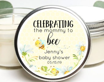 Set of 25 Baby Shower Favors | Bee Baby Shower | Mommy to Bee Baby Shower | Custom Gift | Baby Shower Party Favor | Custom Candle Favor