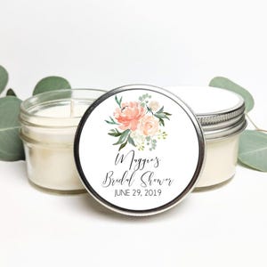 Bulk Custom Wedding Favor Candles | Soy Candle Favors | Wedding Gift for Guests | Custom Candle Favor | Personalized Party Favor | Gift