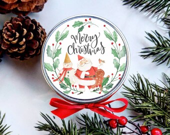 Bulk Mason Jar Favor Candles | Christmas Favors | Christmas Candle | Christmas Gift | Gift Idea | Holiday Gift | Soy Candle | Party Favor