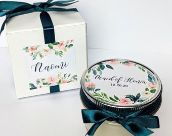 Bridesmaid Favor | Bridesmaid Candle | Bridesmaid Gift | Wedding Favors | Wedding Favor Candle | Maid Of Honor Gift | Bridesmaid Proposal