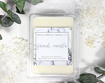 French Vanilla Soy Wax Melts | Vanilla Wax Tarts | Scented Wax Melts | Eco-Friendly Wax Melt | French Vanilla | Vanilla Bean | Soy Wax Melts