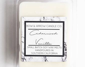 Cedarwood Vanilla Soy Wax Melts | Cedar Scent | Masculine Wax Melts | Soy Wax Melts | Wax Tarts | Gift Idea | Scented Wax Melts | Vanilla