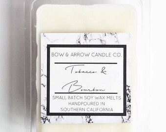 Tobacco & Bourbon Soy Wax Melts / Spice Scented / Masculine Wax Melts / Soy Wax Melts / Wax Tarts / Gift Idea / Scented Wax Melts / Dad Gift