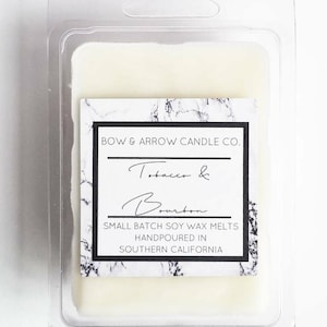 Tabak & Bourbon Sojawachs Melts | Gewürzduft | Maskulines Wachs schmilzt | Sojawachs schmilzt | Wachs tarts | Geschenkidee | Duftwachsmeln | Papa Geschenk